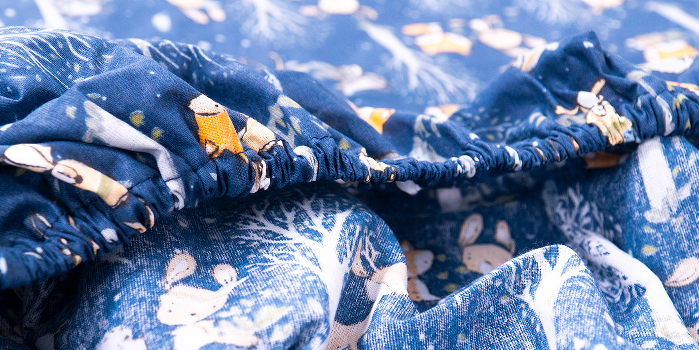 prześcieradło 80x160 las granat